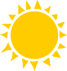 tekening van zon
